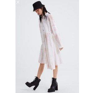 NWT Zara Size S Printed Tie-dye Dress